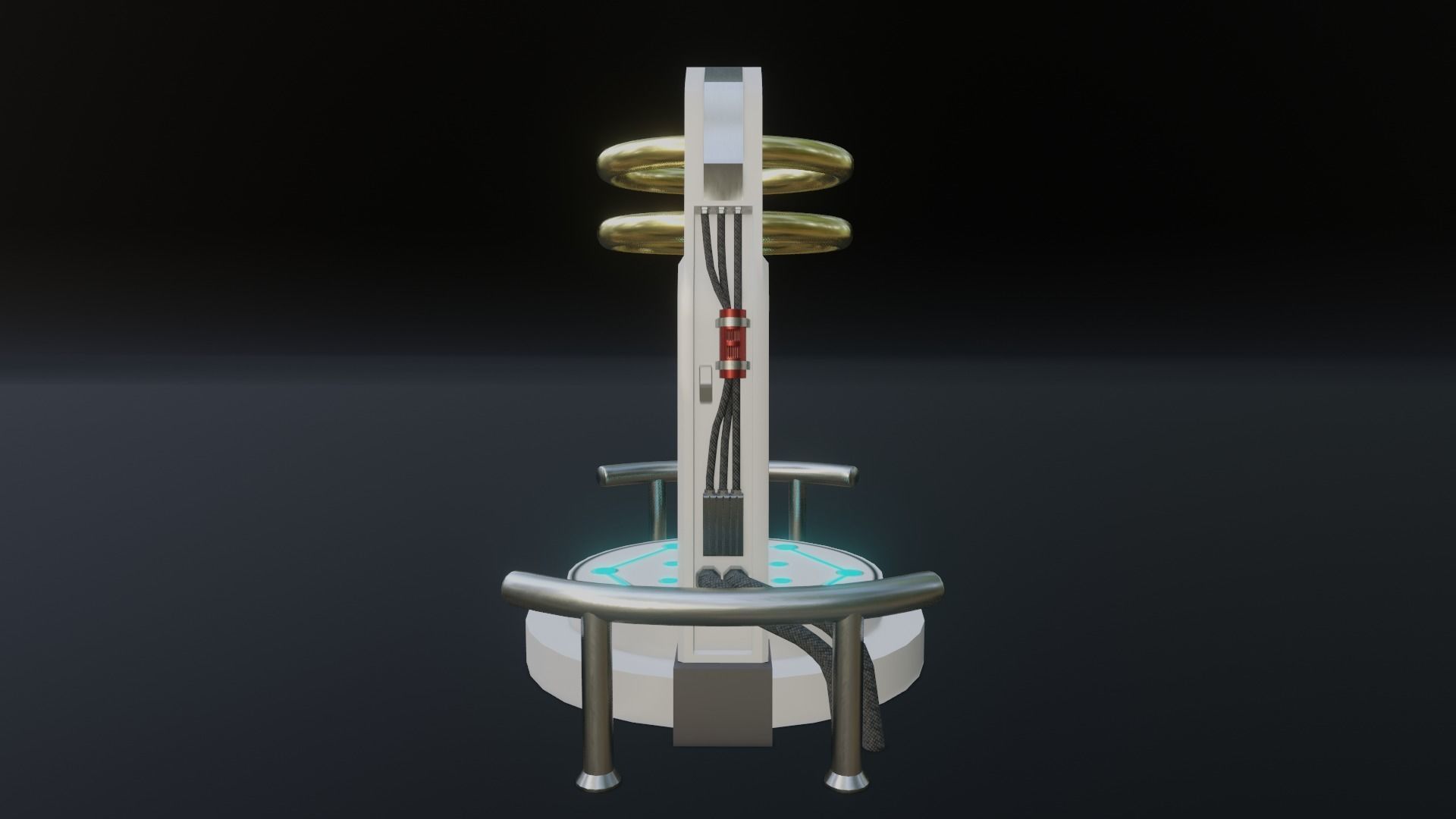 Portal Gate Low-poly 3D model_6