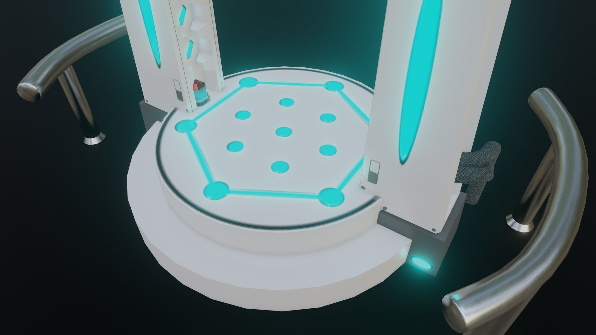 Portal Gate Low-poly 3D model_8