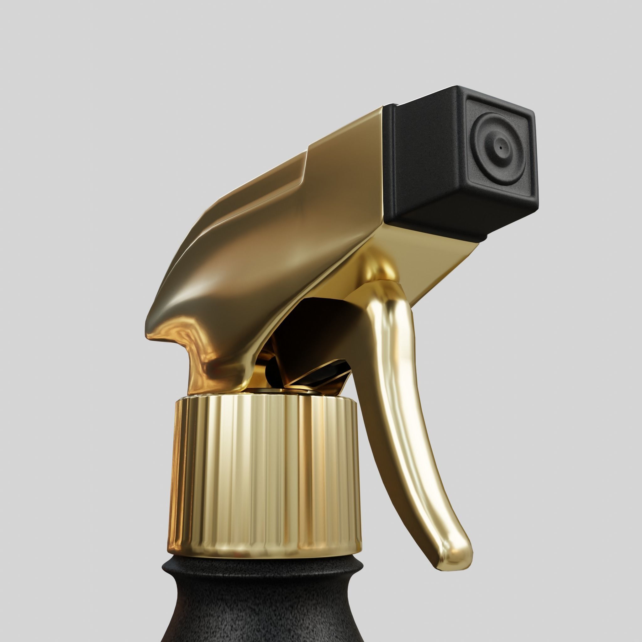 Water Sprayer Black v2 Low-poly 3D model_4