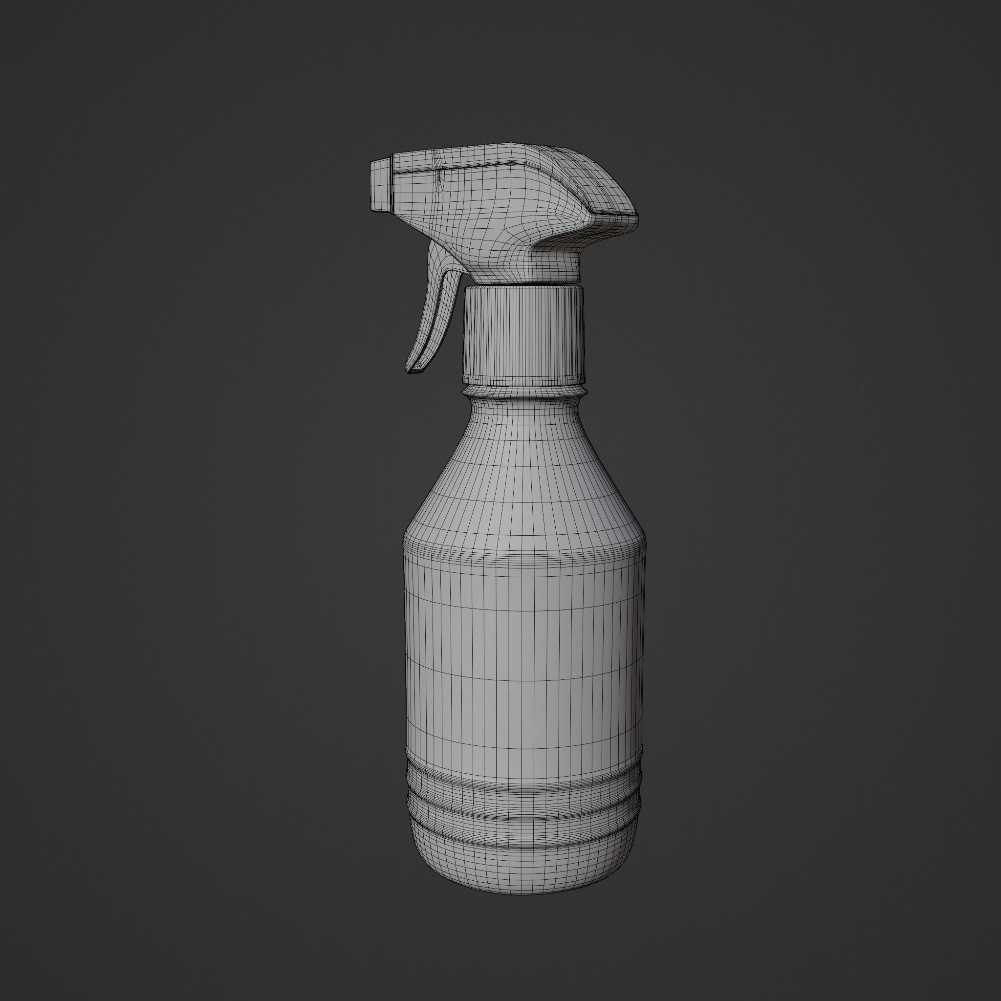 Water Sprayer Black v2 Low-poly 3D model_7