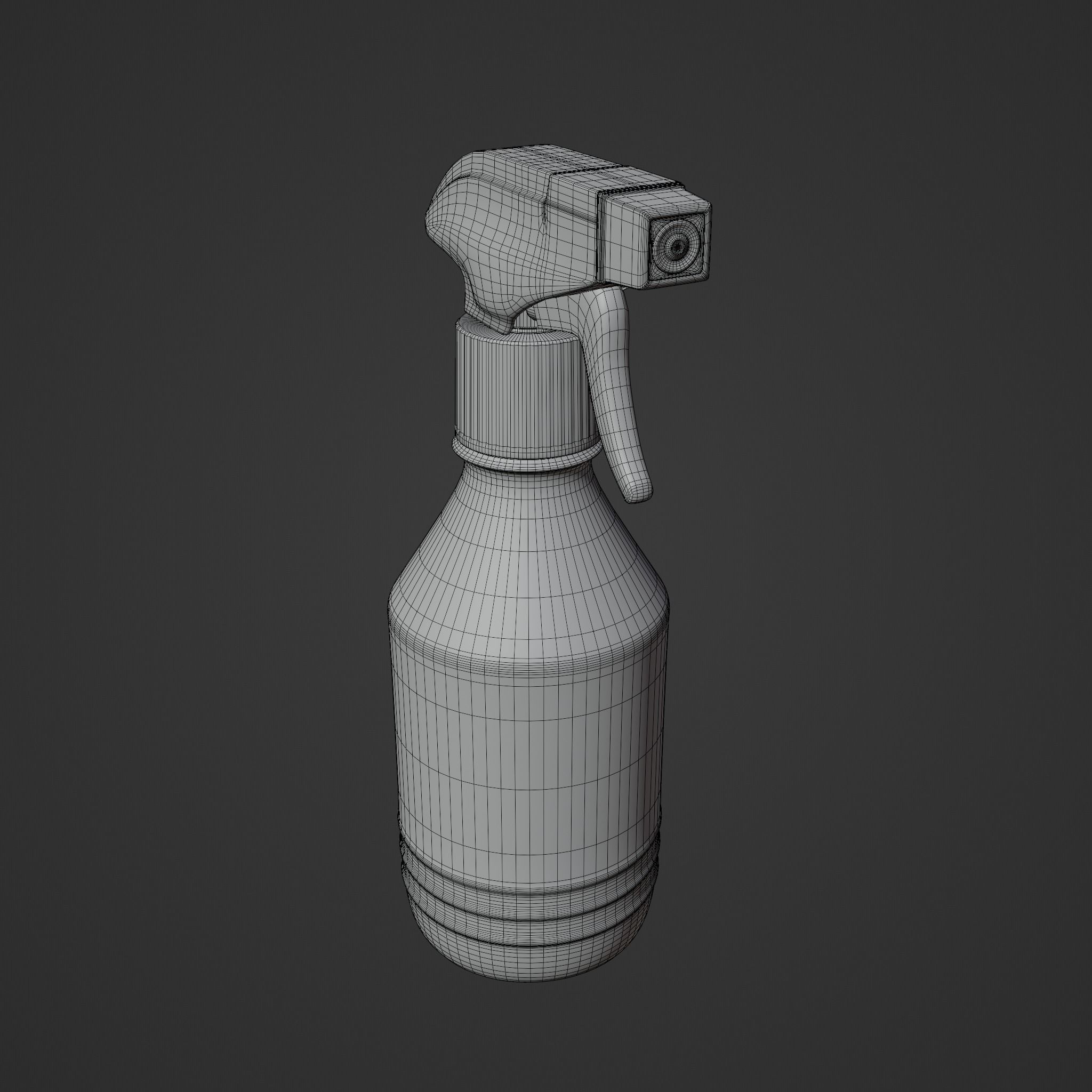 Water Sprayer Black v2 Low-poly 3D model_6