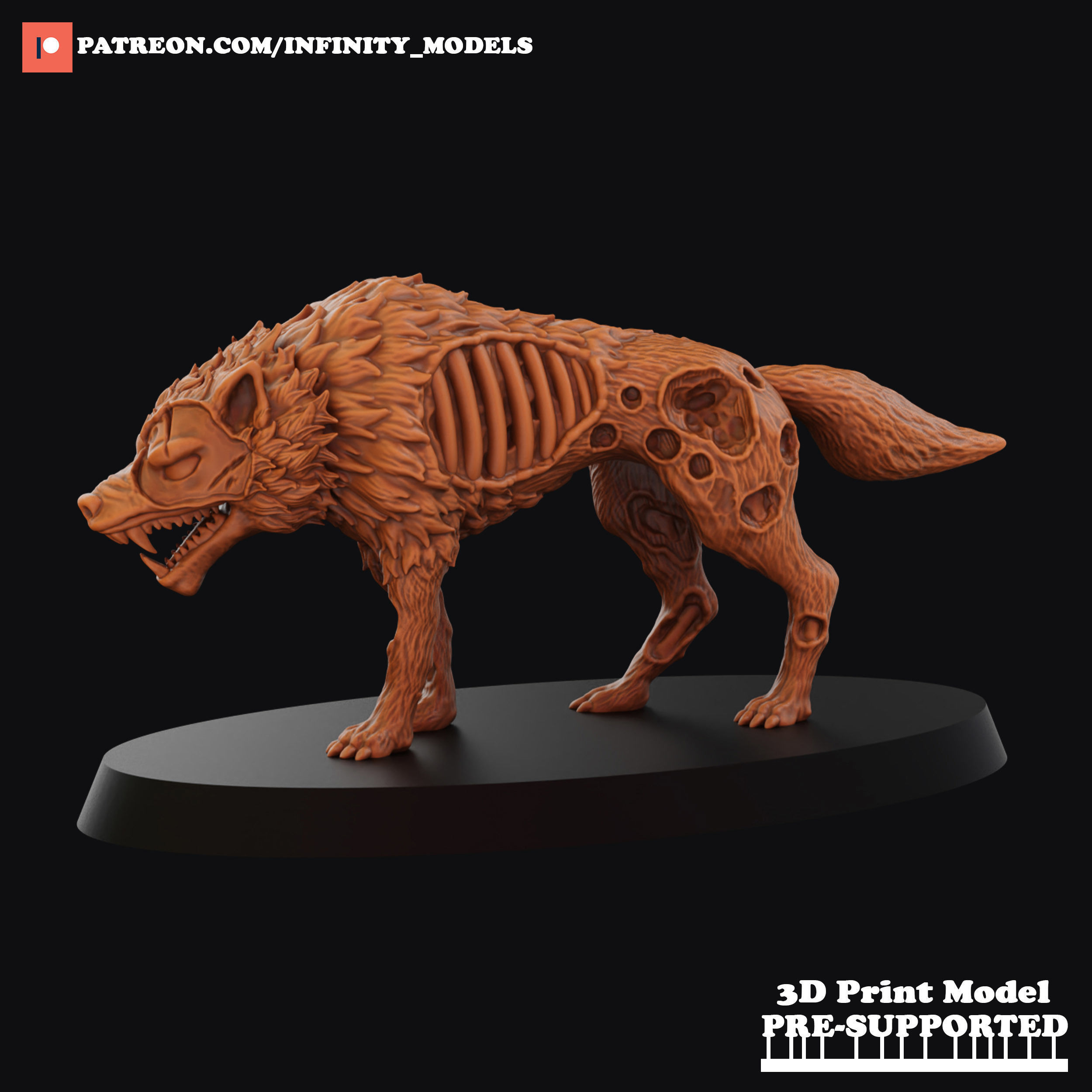 Dire Wolves 3D print model_2