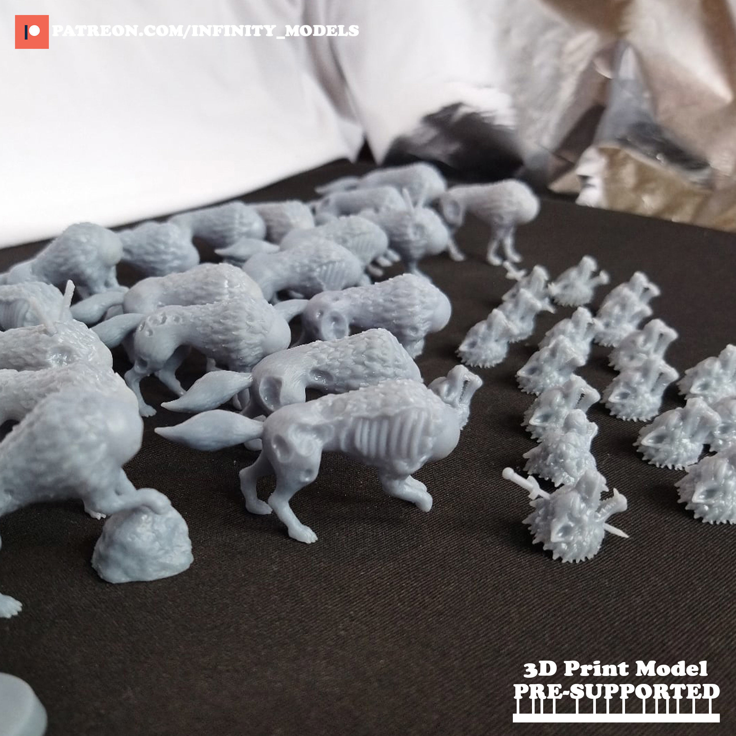 Dire Wolves 3D print model_13