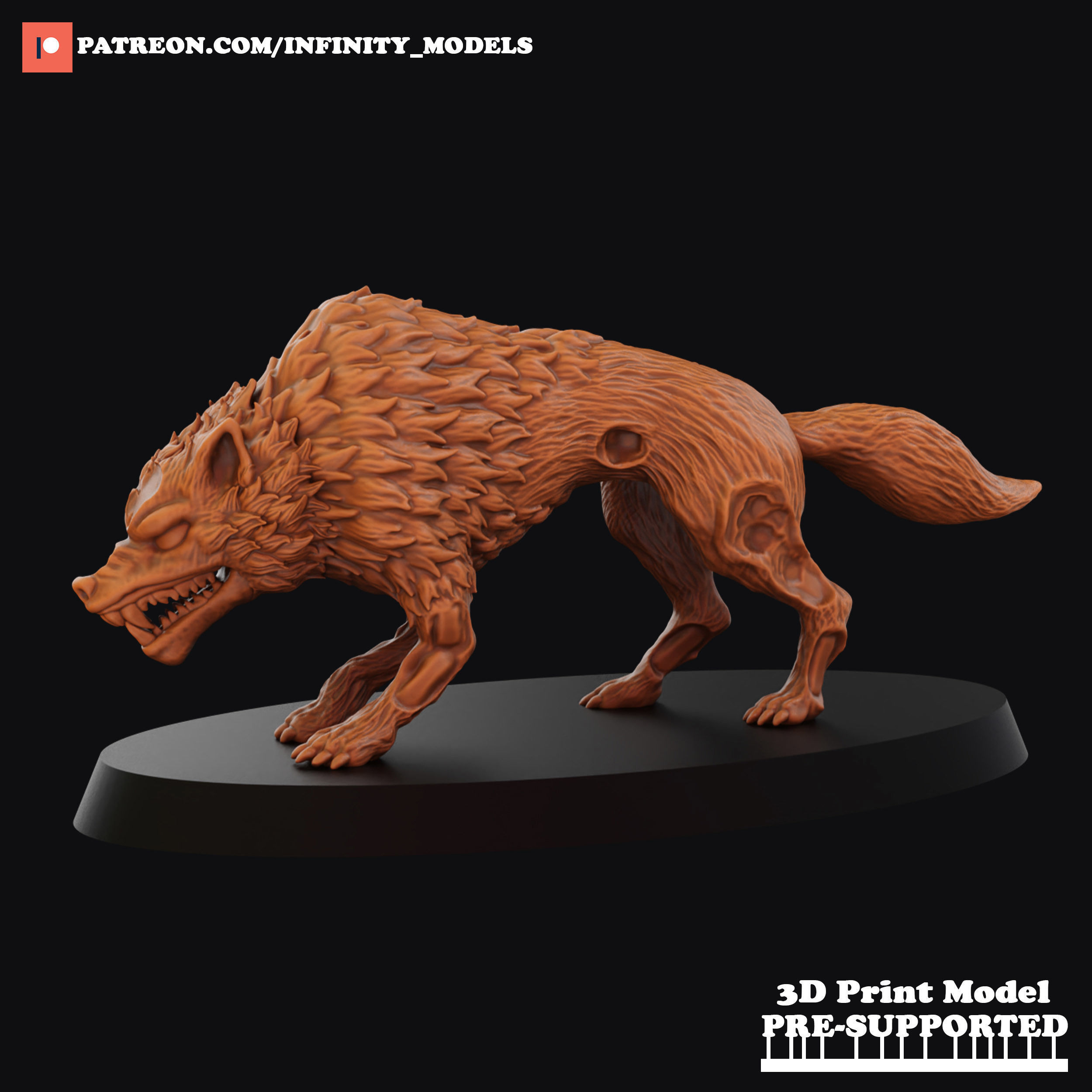 Dire Wolves 3D print model_4