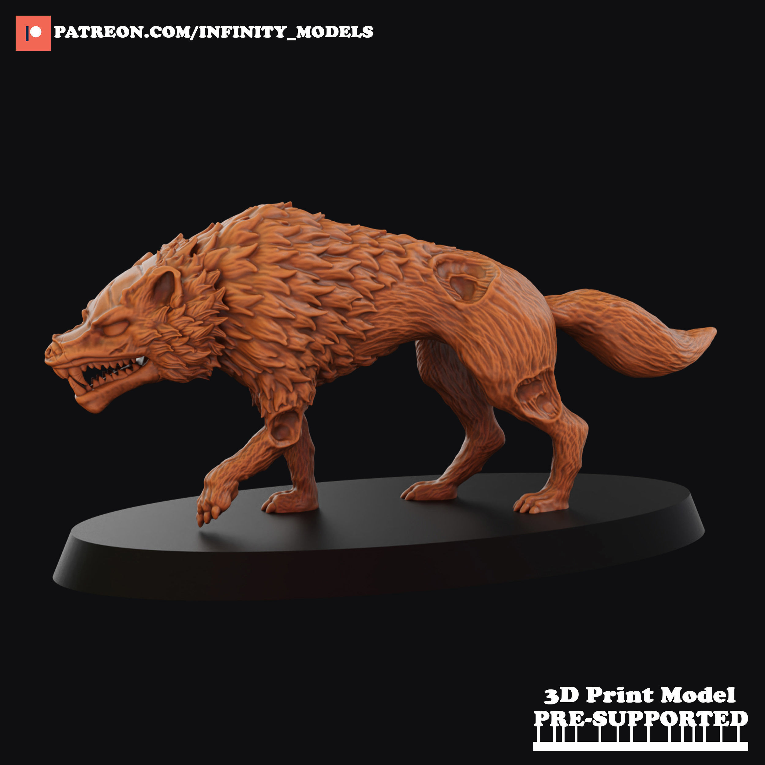Dire Wolves 3D print model_6