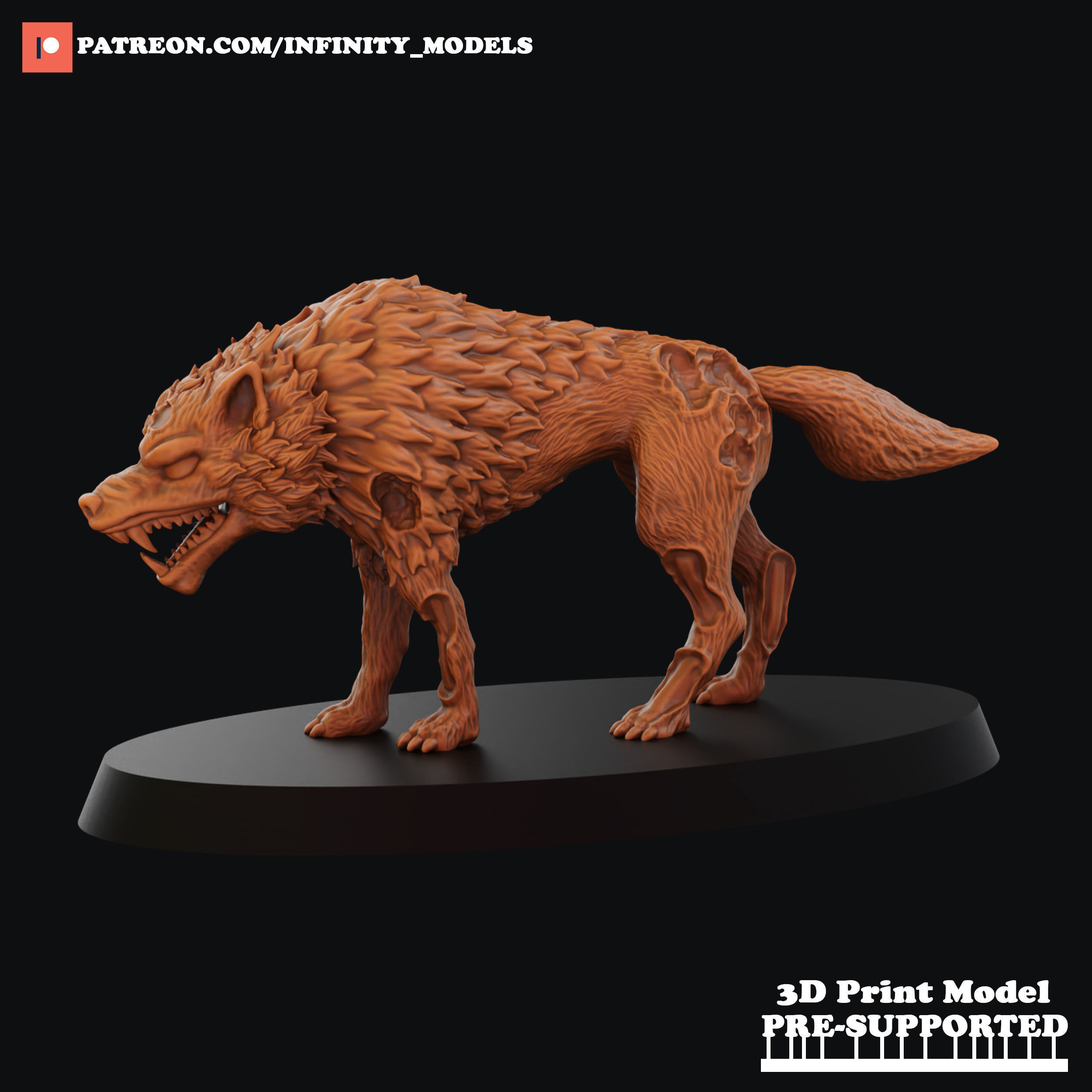Dire Wolves 3D print model_9