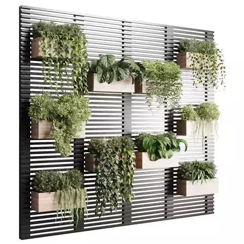plants set partition Vertical graden wall decor box
