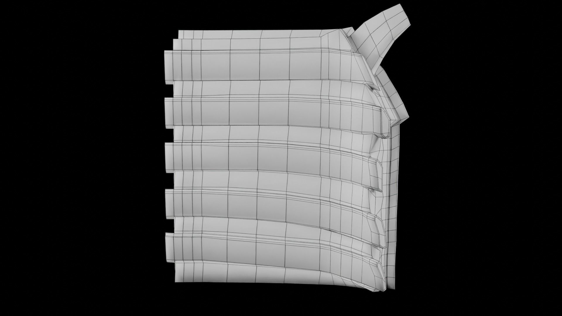 Breast anatomy histology detailed labelled precise to scale 3D model_41