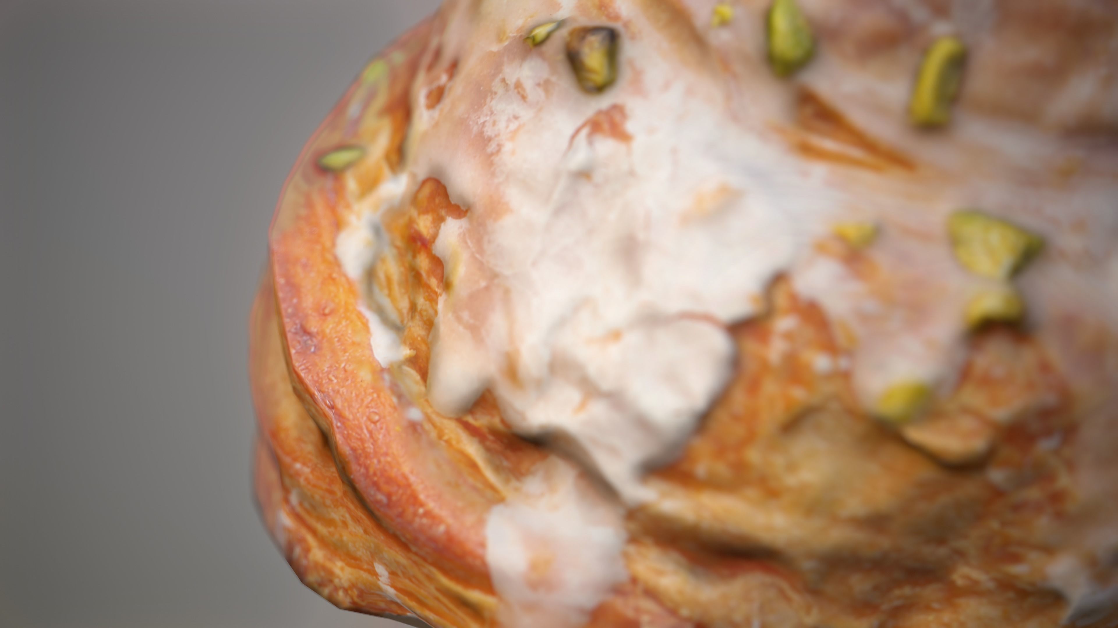 Croissant Pistachio Cake Low-poly 3D model_4