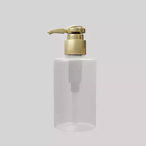 Soap foam bottle white Low-poly 3D model