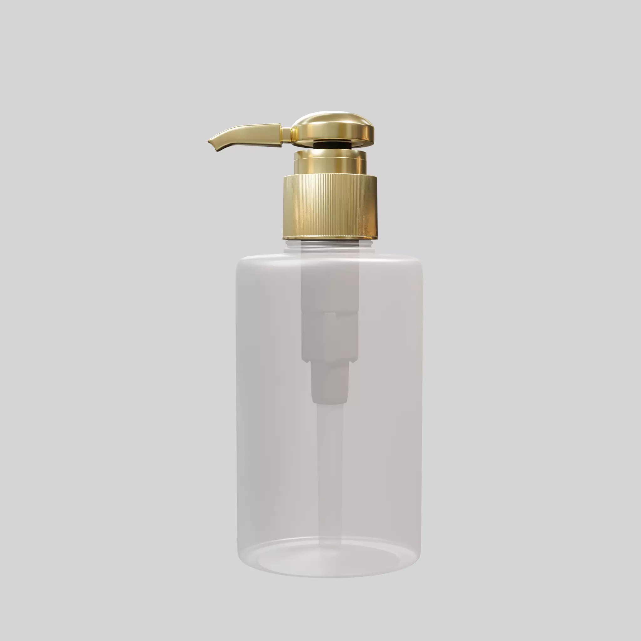 Soap foam bottle white Low-poly 3D model_0