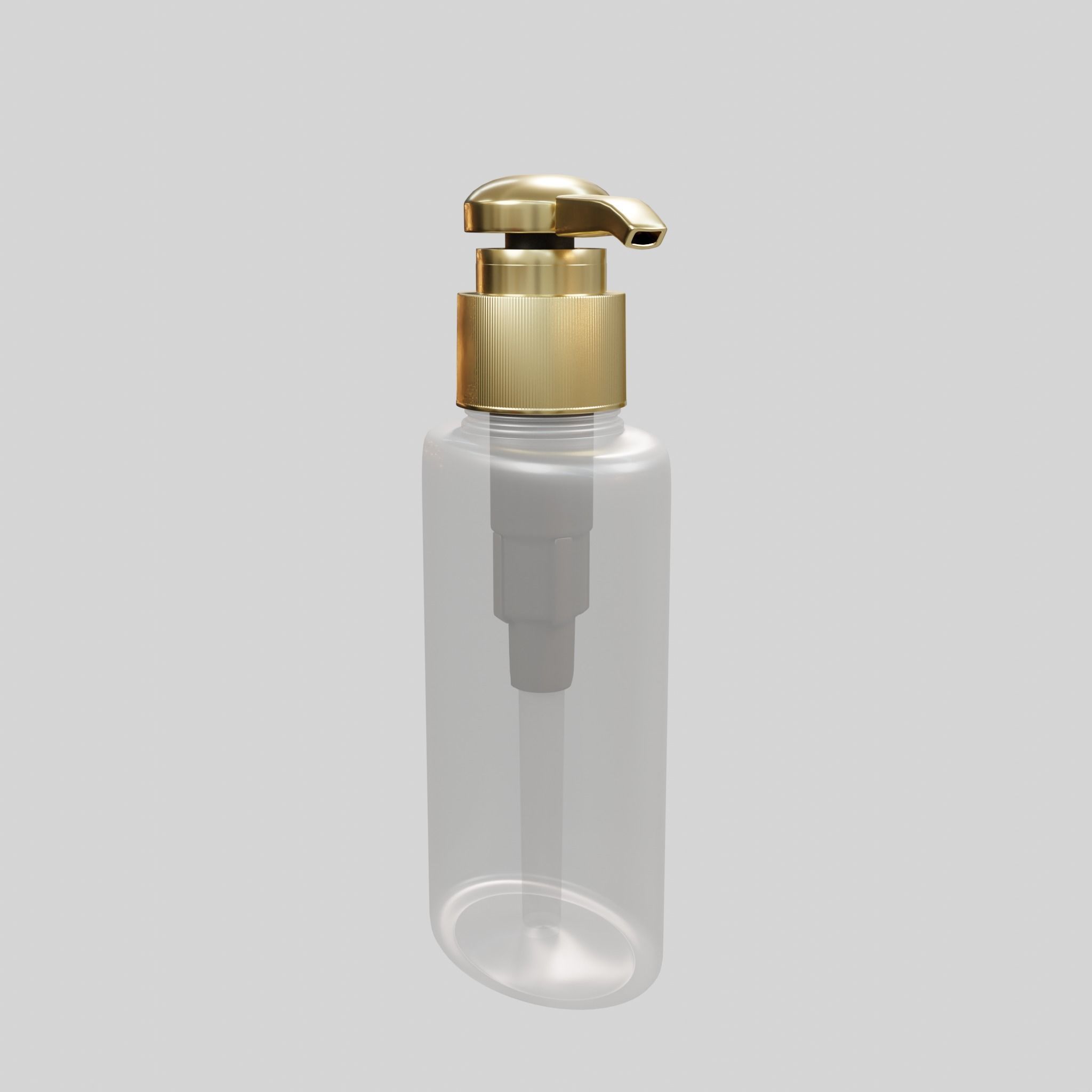 Soap foam bottle white Low-poly 3D model_2