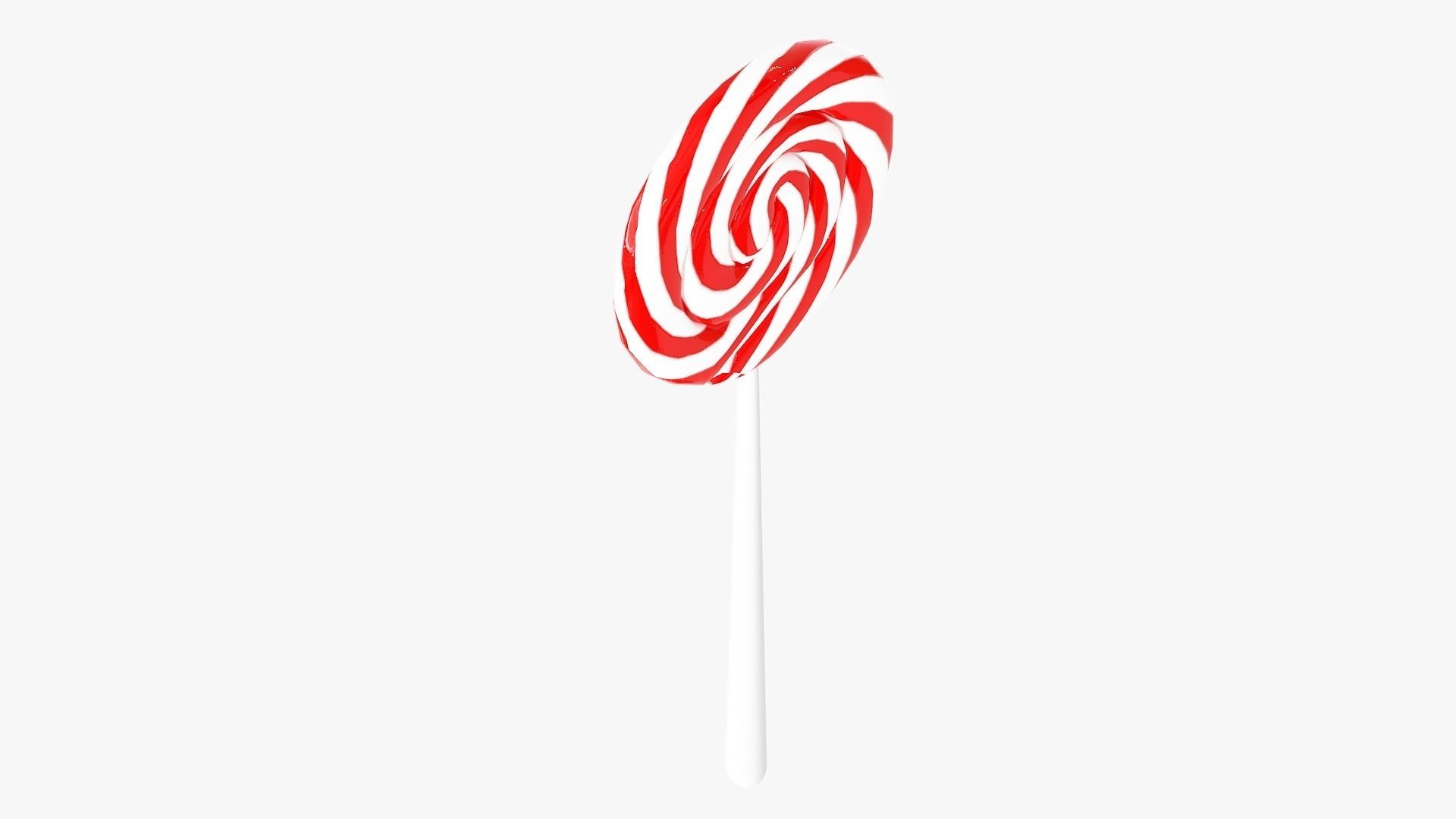Swirl lollipop candy Free low-poly 3D model_3