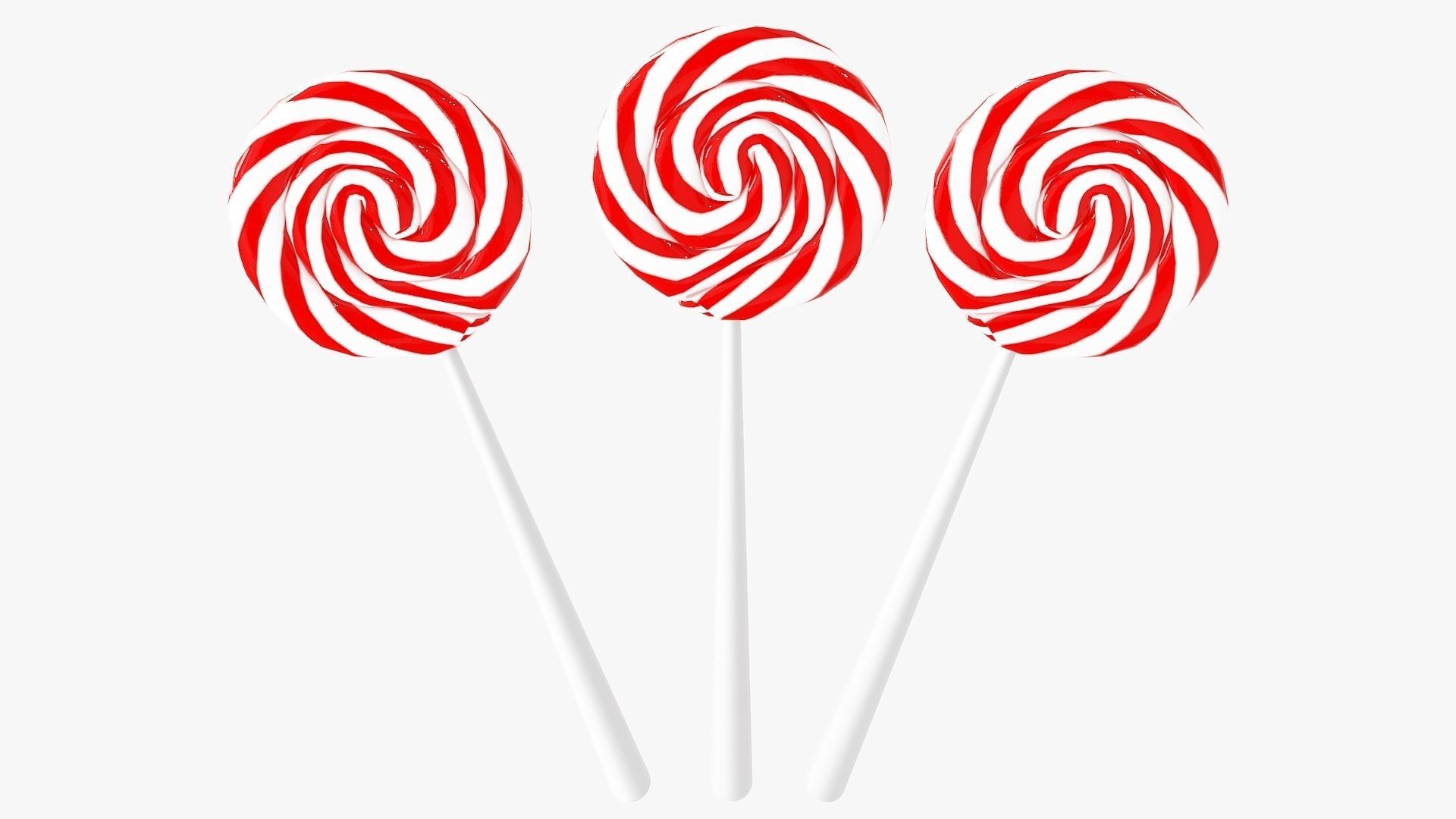 Swirl lollipop candy Free low-poly 3D model_9
