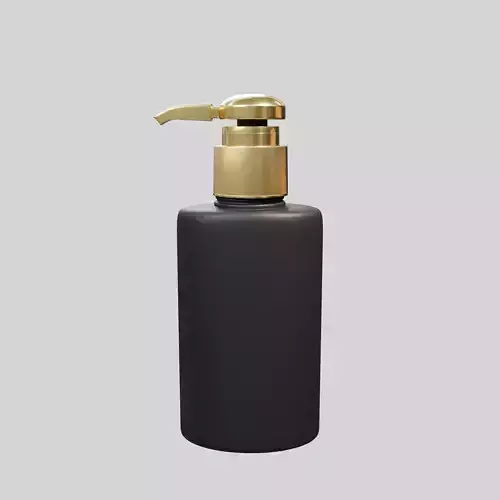 Soap foam bottle black 3D model