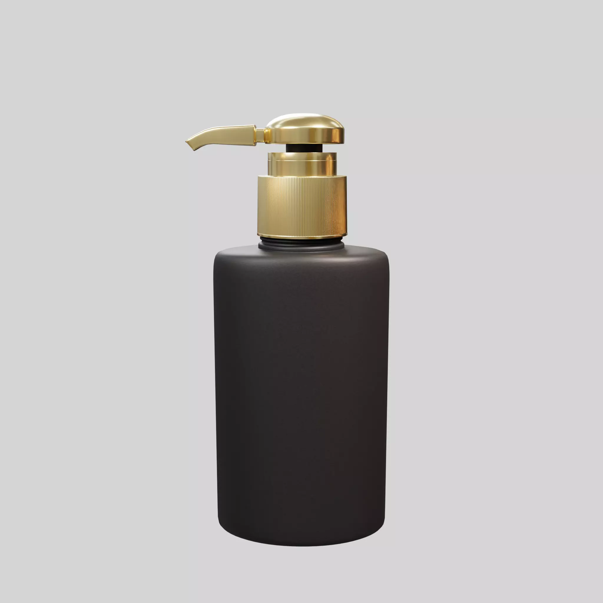 Soap foam bottle black 3D model