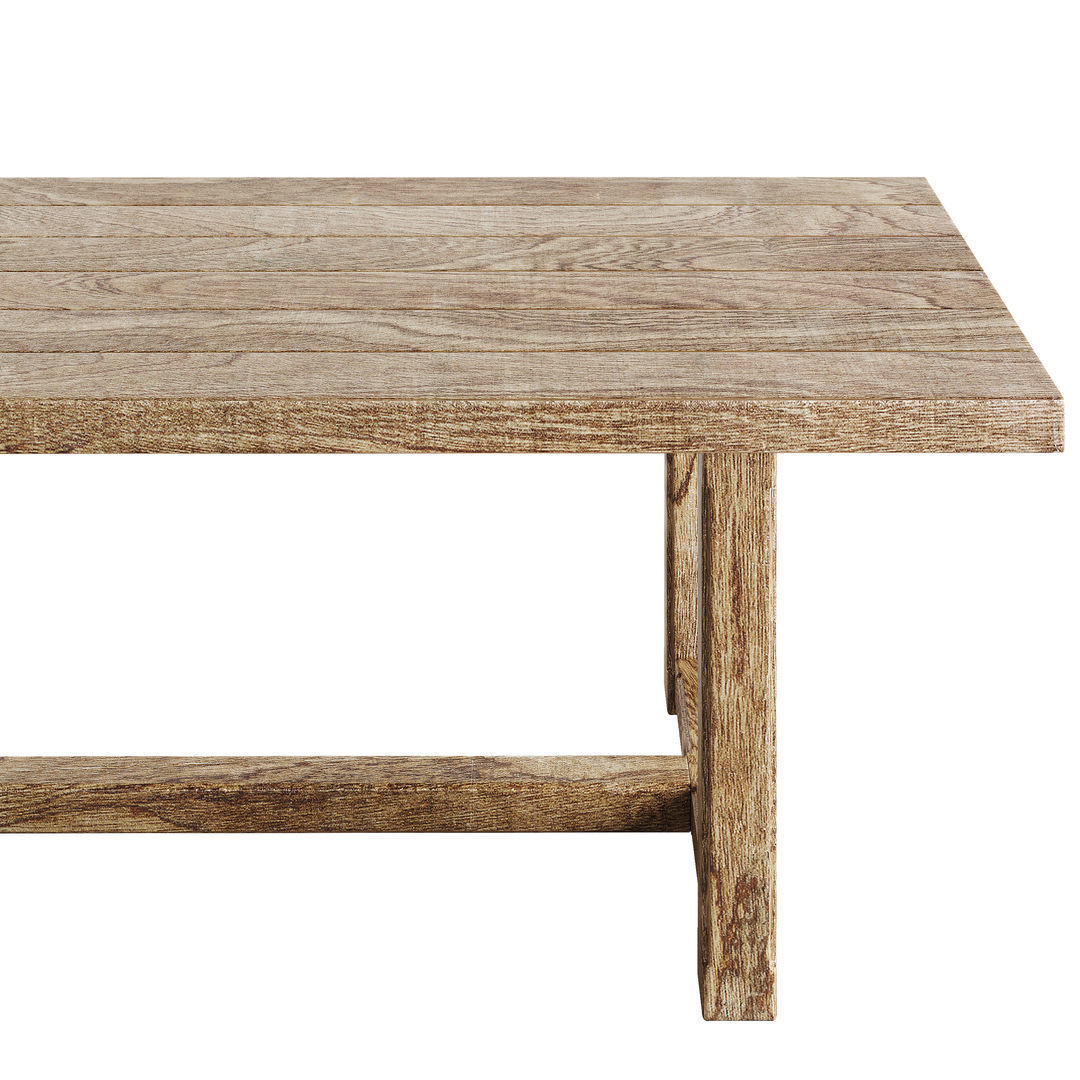 RH Cayden Campaign Dinning Table 3D model_2