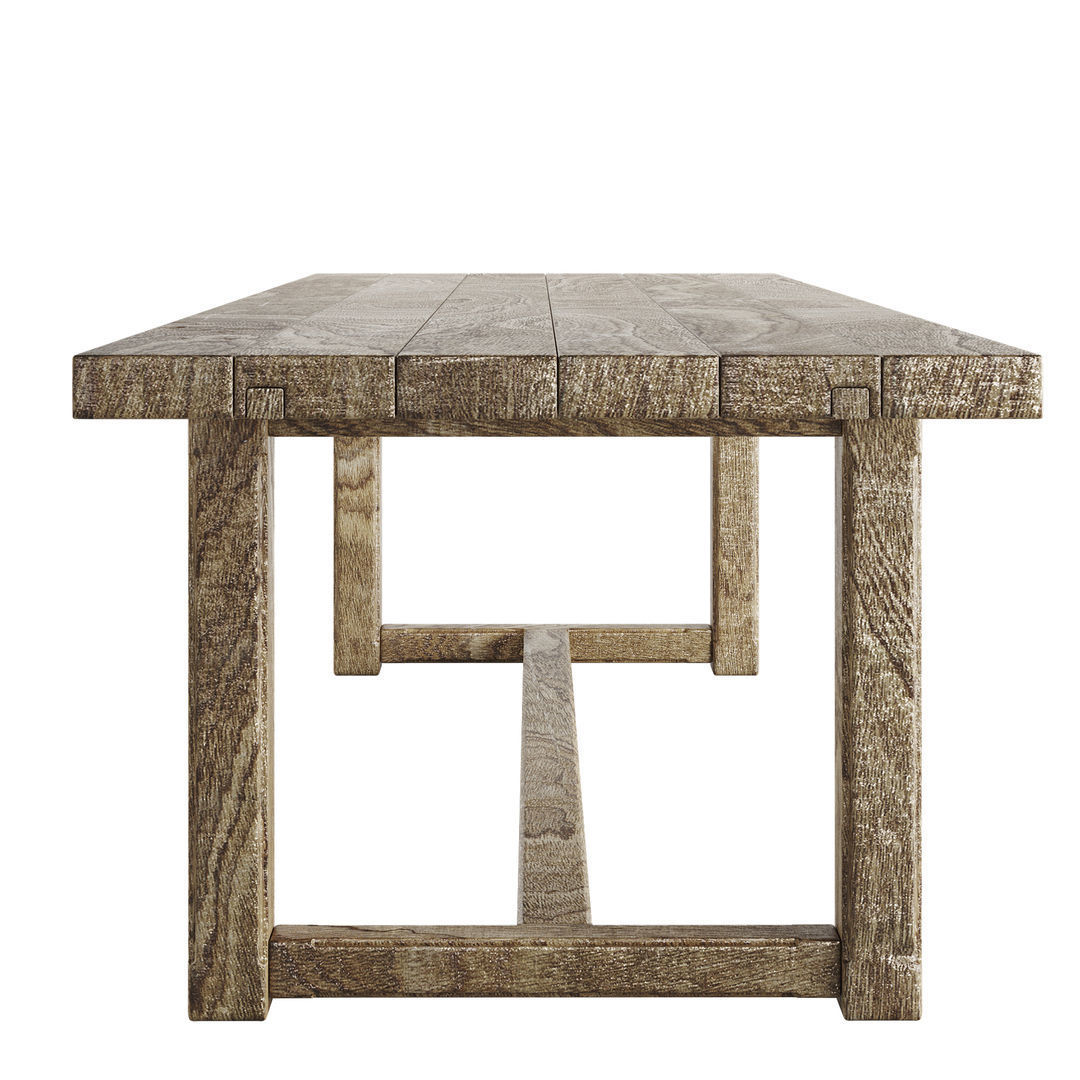 RH Cayden Campaign Dinning Table 3D model_3