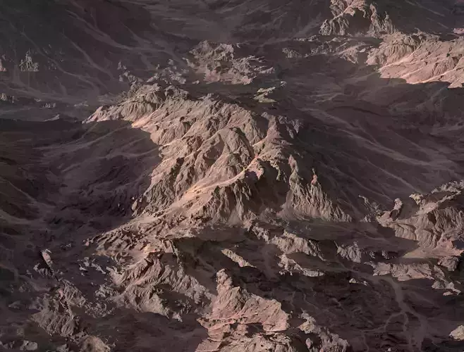 8k Rocky desert Mountain  Free low-poly 3D model