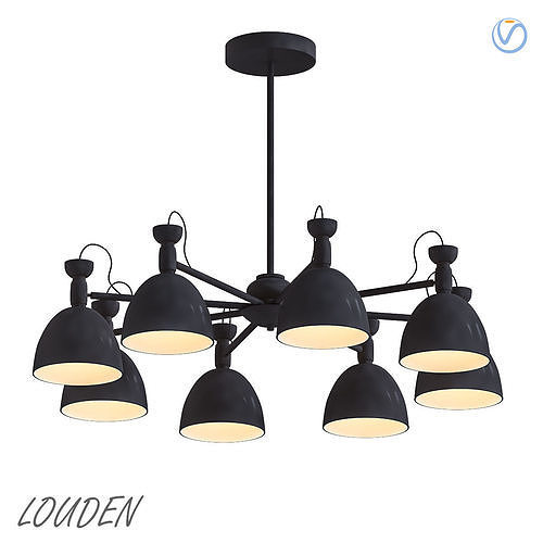 Louden lights chandelier for living room 3D model