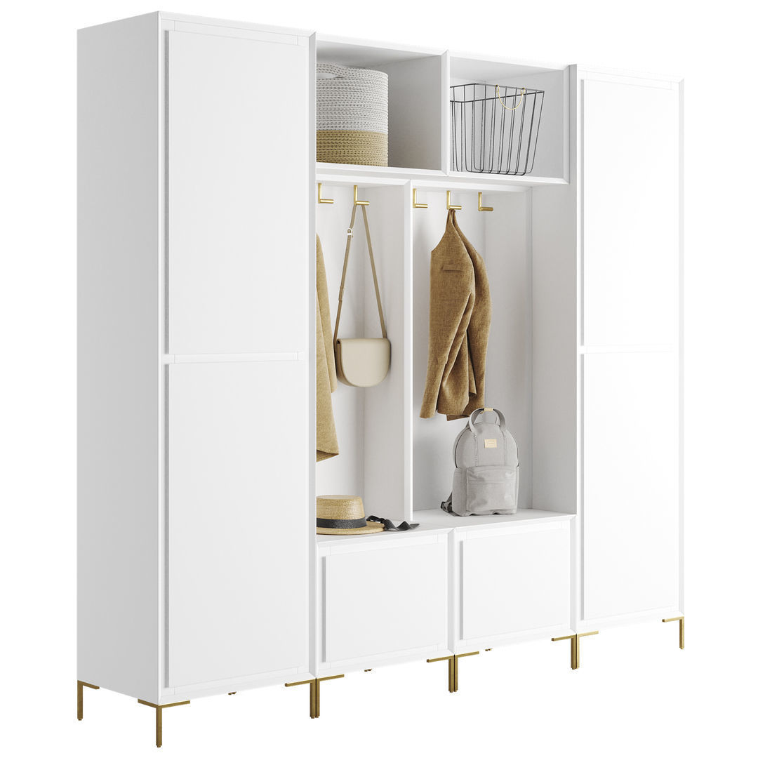 West Elm Build Your Own Nolan Entryway Collection 3D model CGTrader