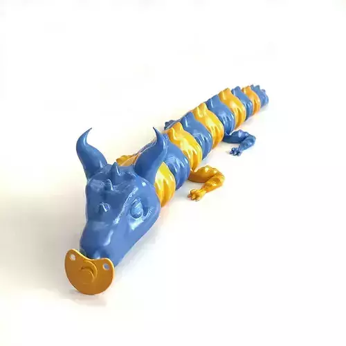 CUTE BABY RHINO DRAGON FLEXI NO SUPPORT 3D print model