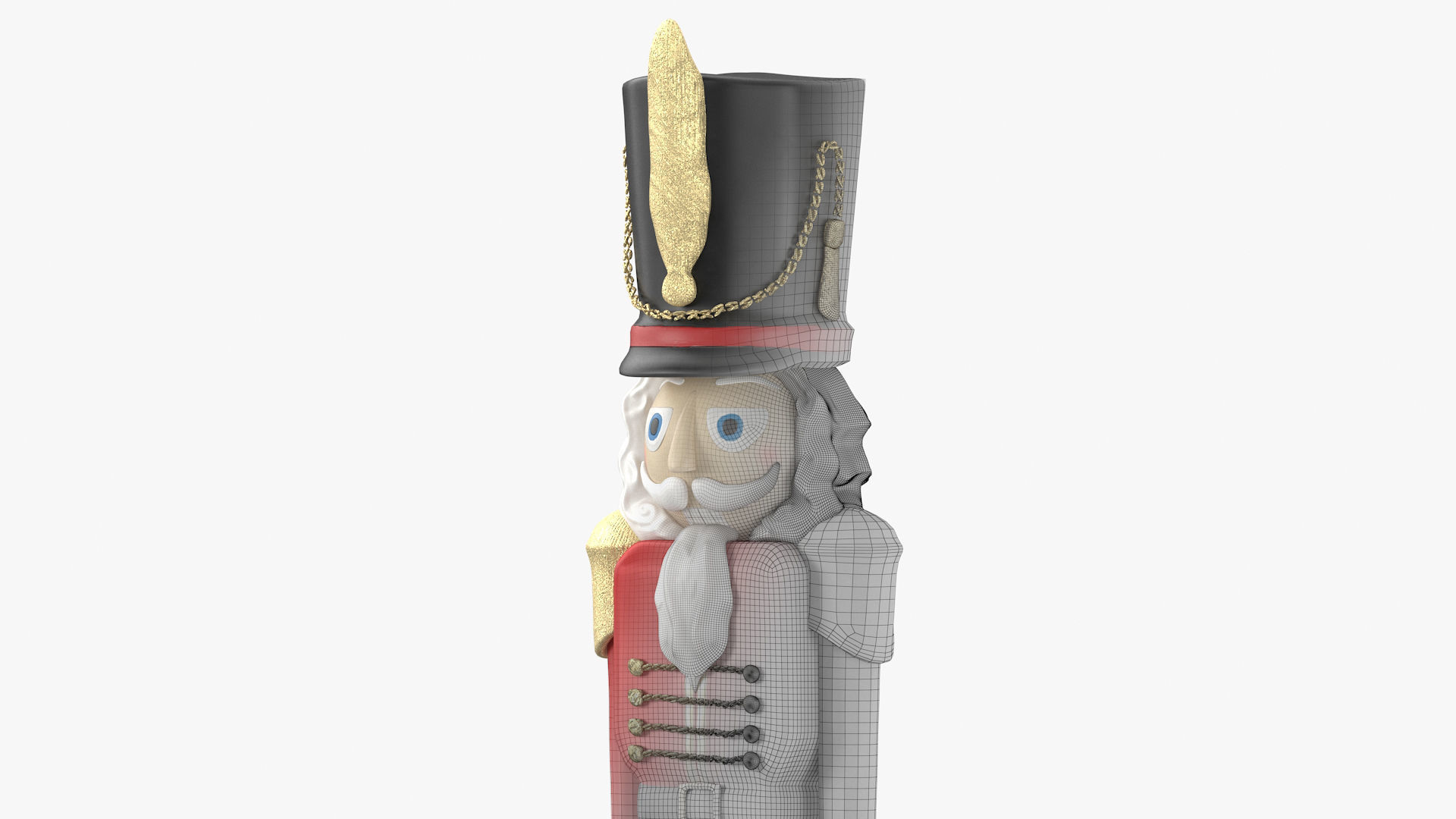 Toy Soldier nutcracker 3D model_9