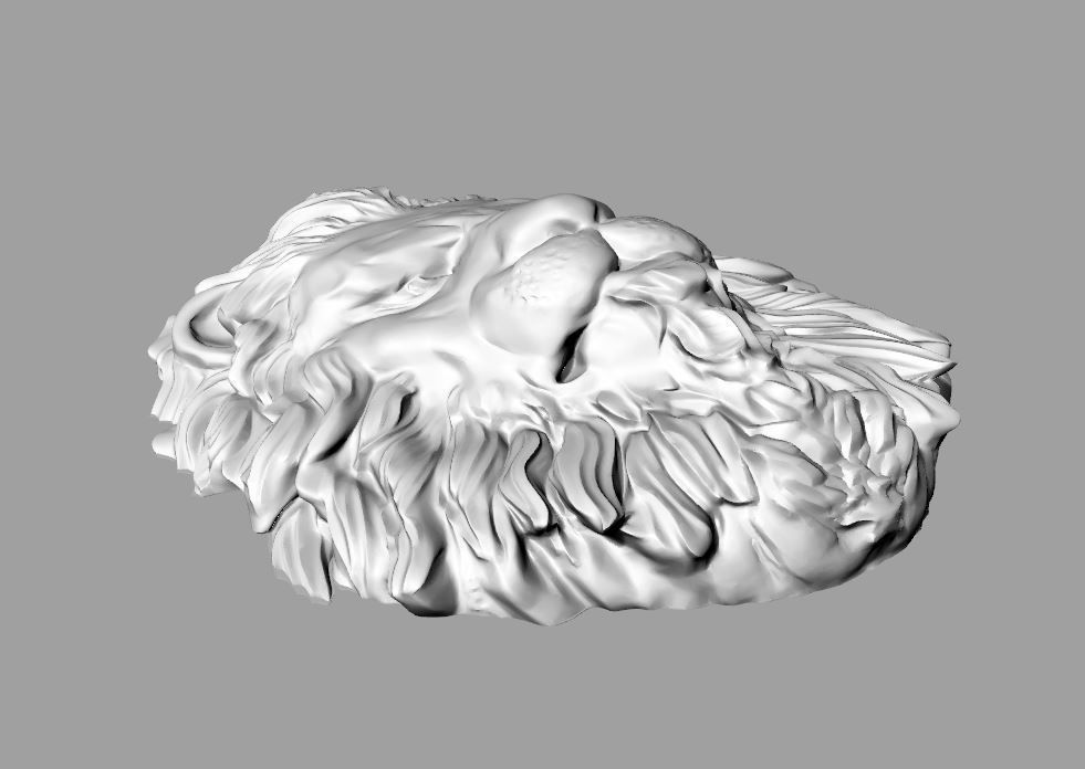 Lion necklace  3D print model_1