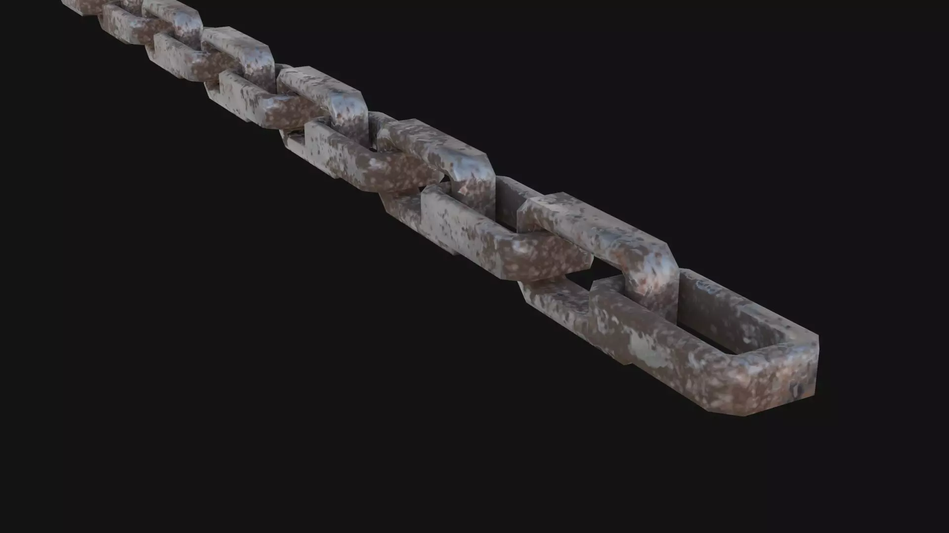 Chain 3D Model light bulb Low-poly 3D model_0