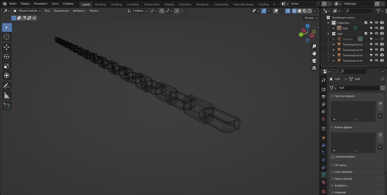 Chain 3D Model light bulb Low-poly 3D model_7