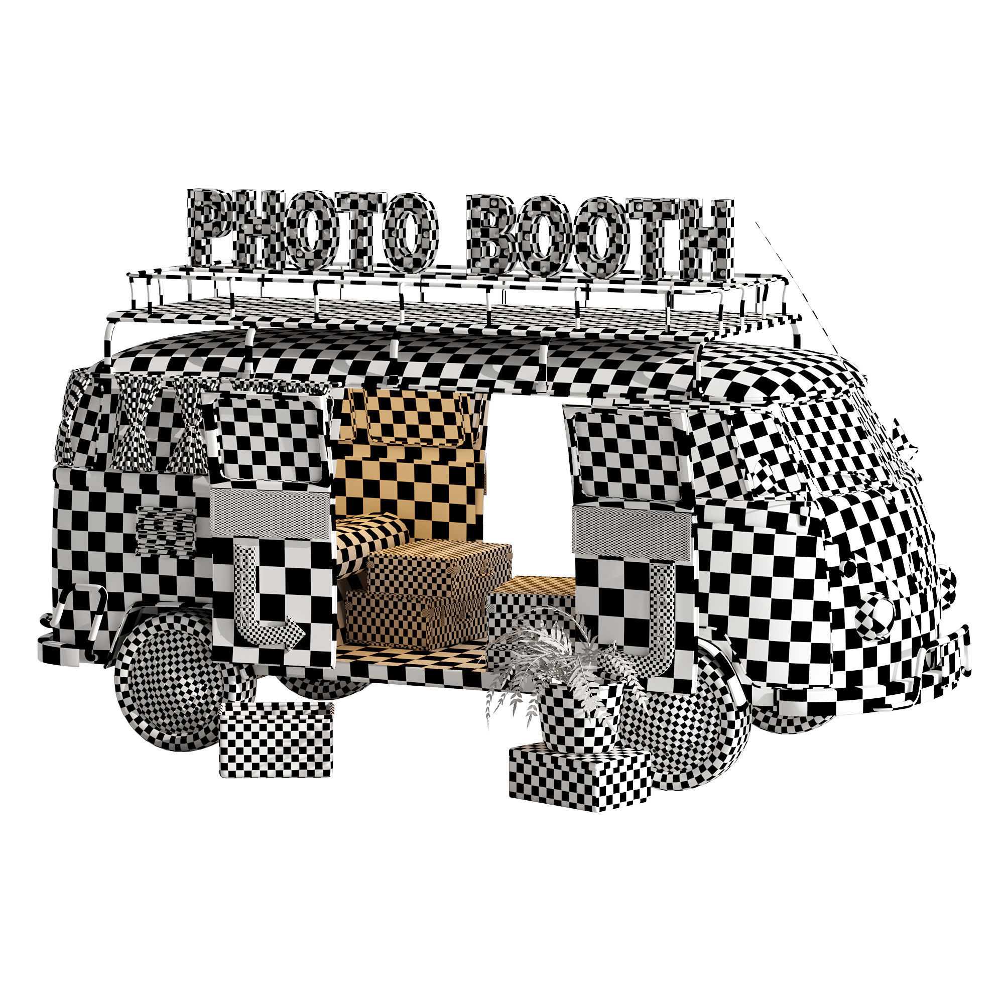 Food Truck Photo Booth set 1 3D model_18
