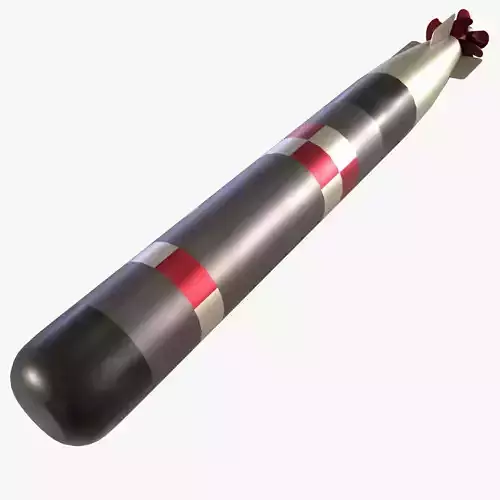 Torpedo MK-54 Low-poly 3D model