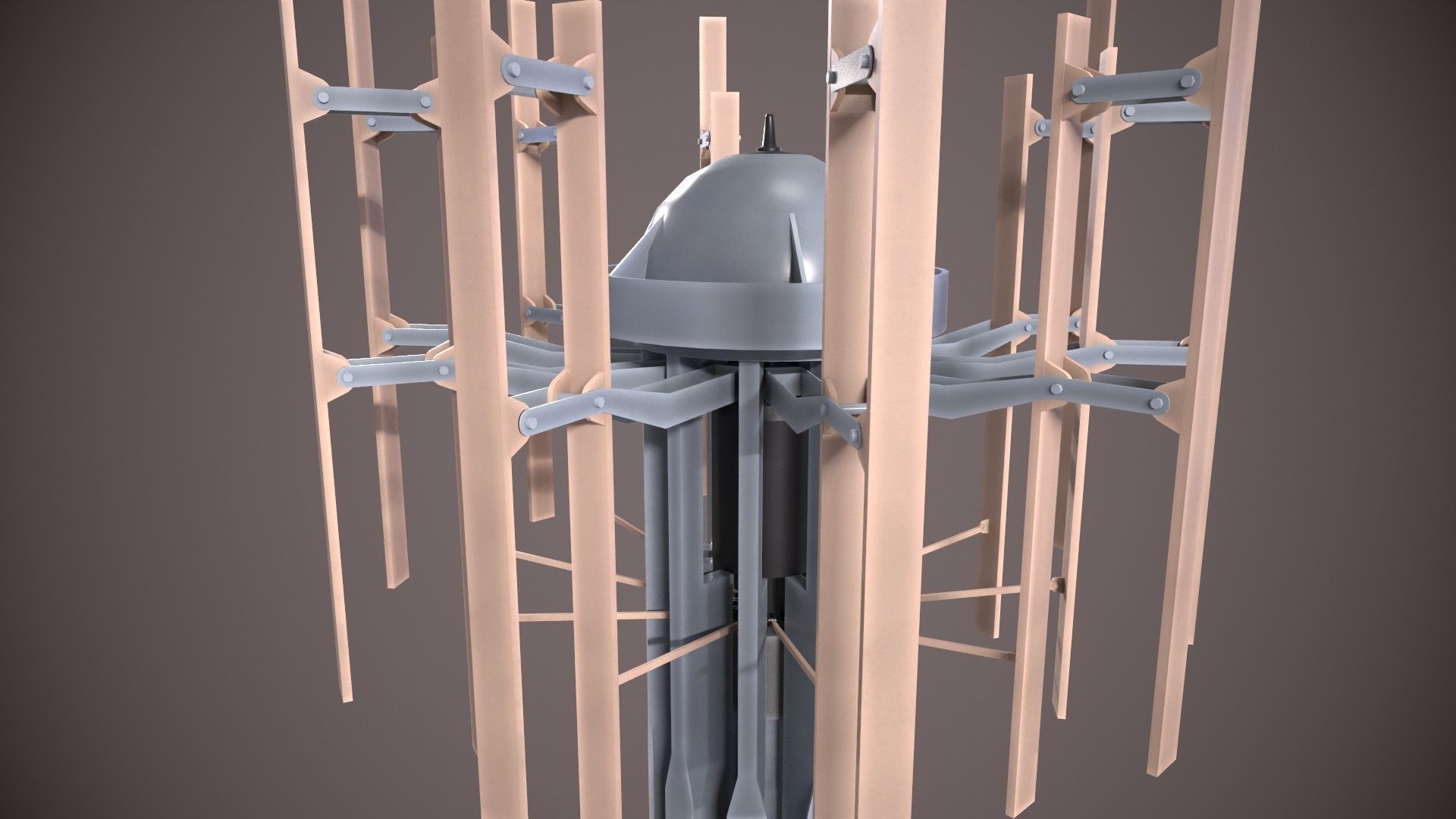 Deeping Sonar AQS-22 Low-poly 3D model_8