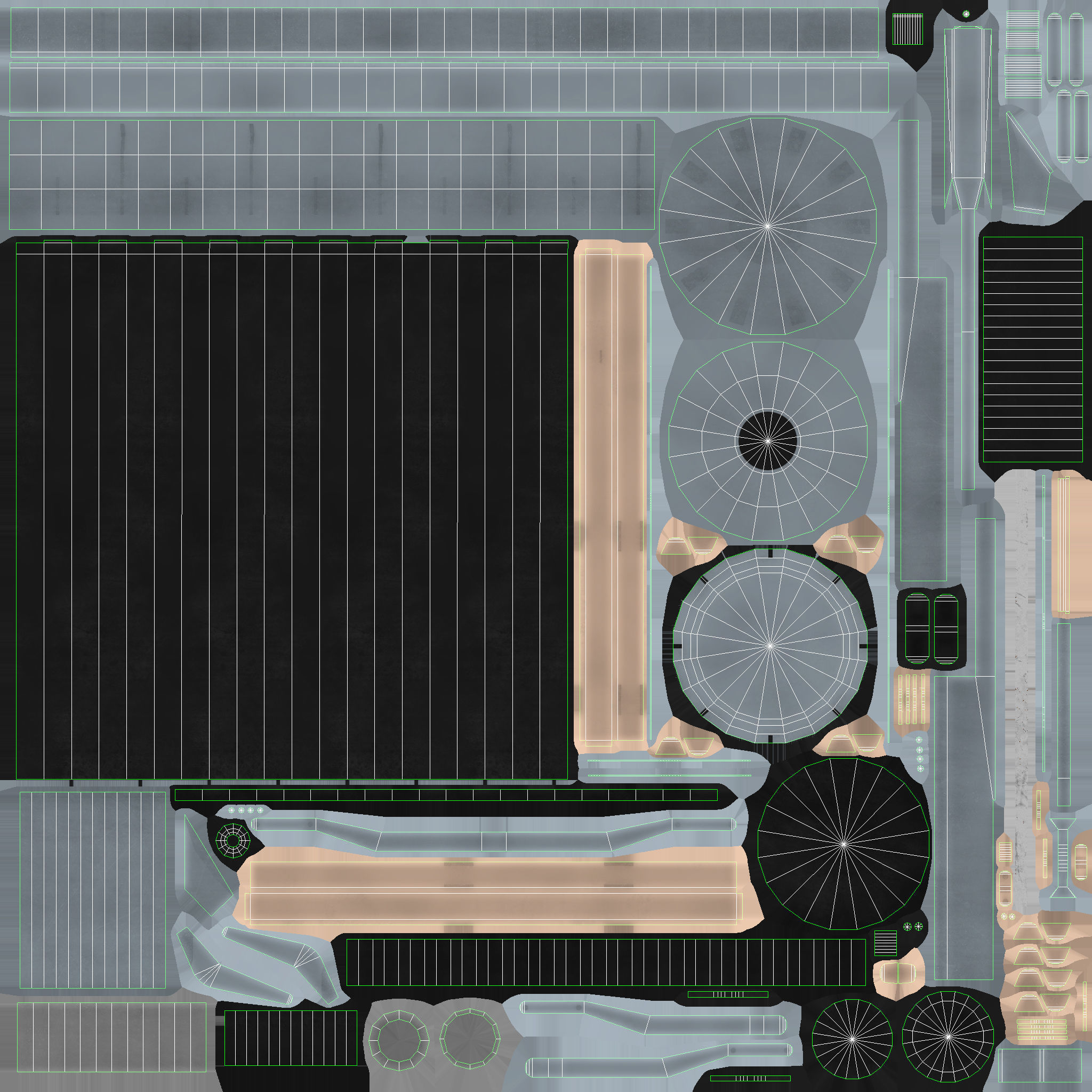 Deeping Sonar AQS-22 Low-poly 3D model_15