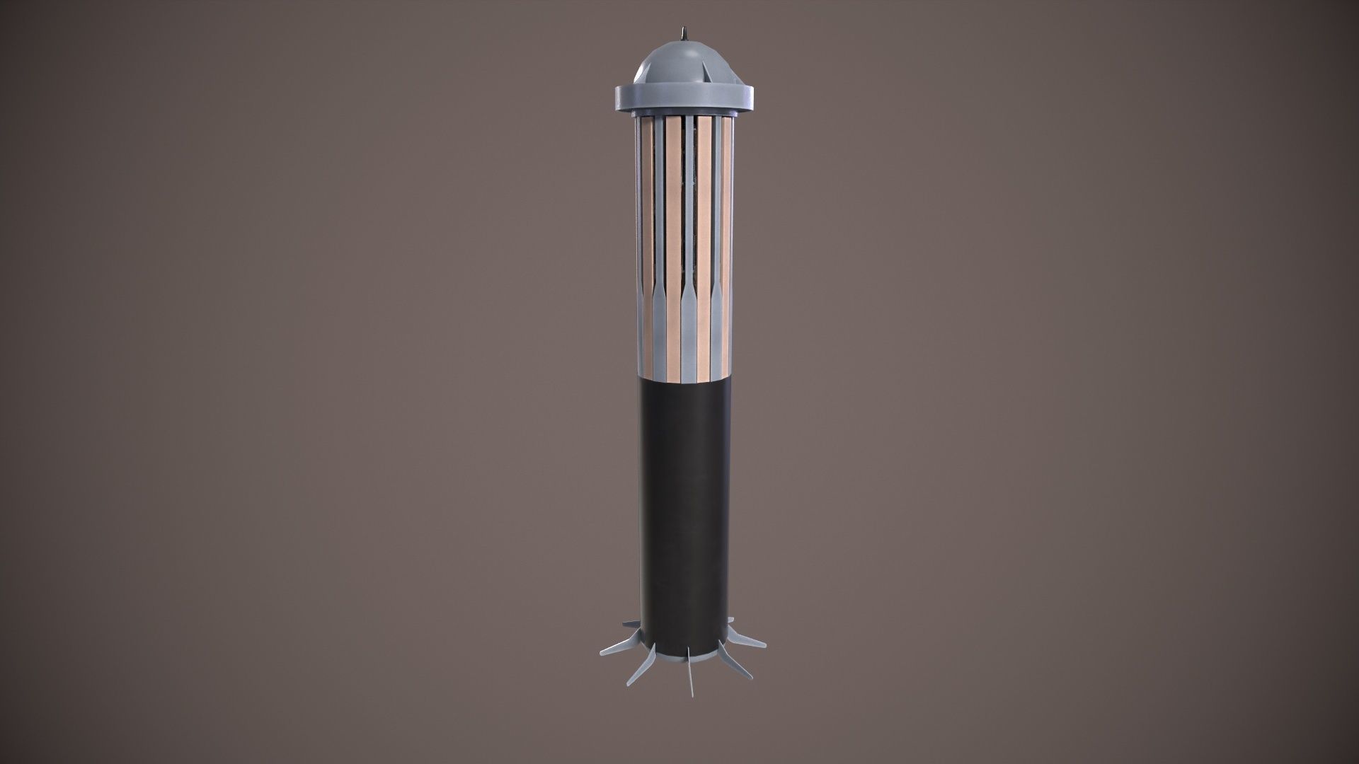 Deeping Sonar AQS-22 Low-poly 3D model_2