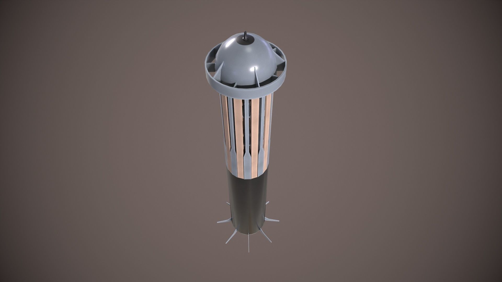 Deeping Sonar AQS-22 Low-poly 3D model_3