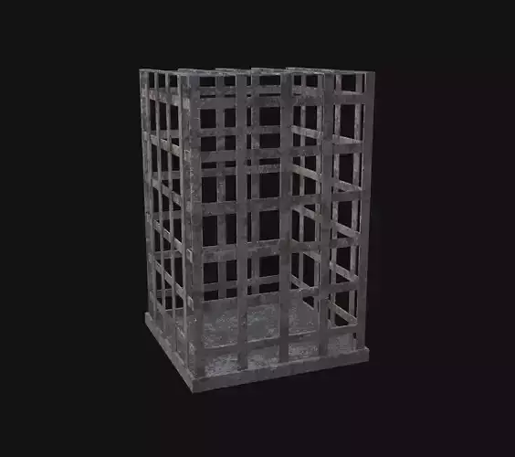 Old Cage 3D Model  Low-poly 3D model