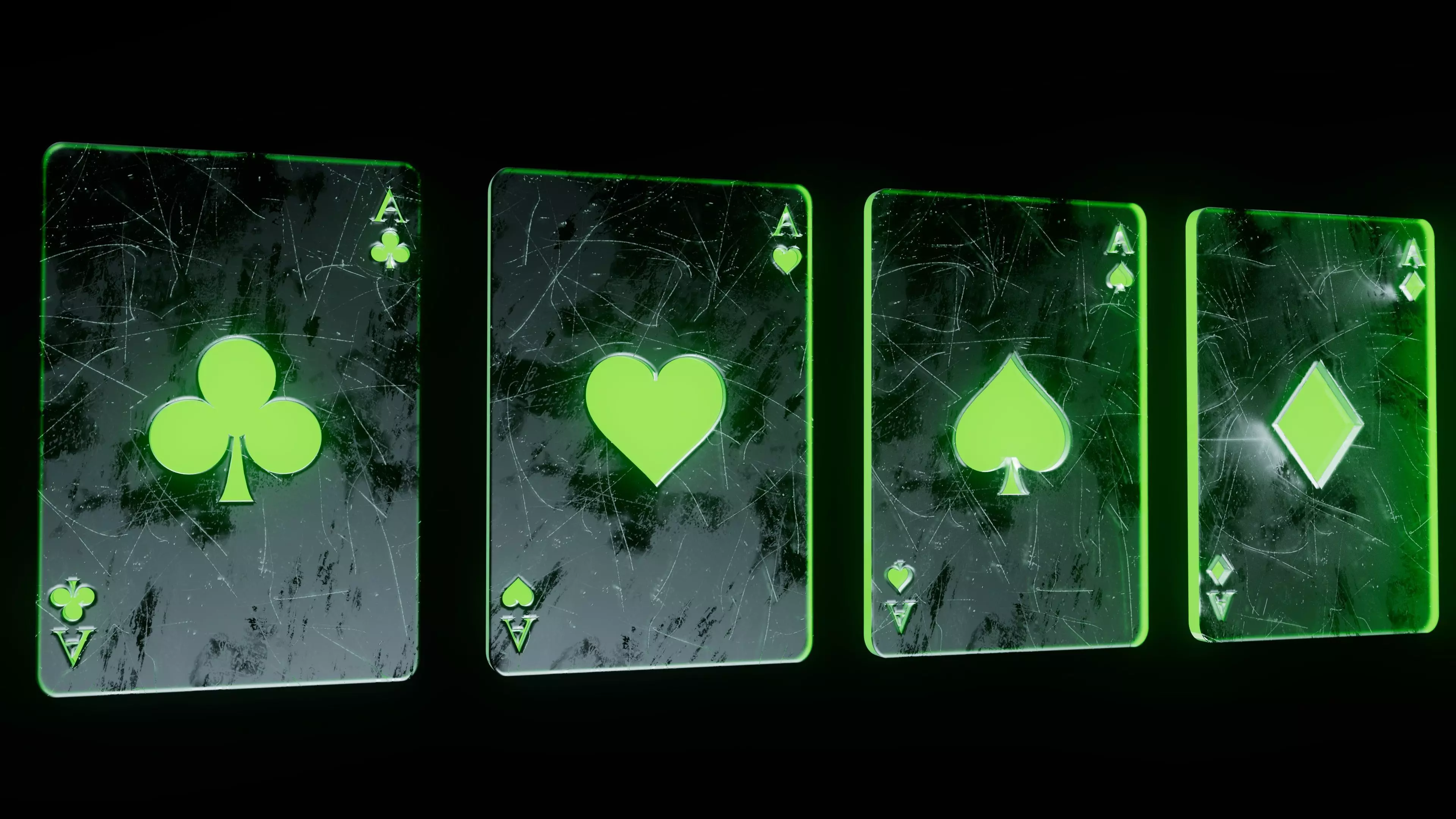 Neon Cards Free 3D model