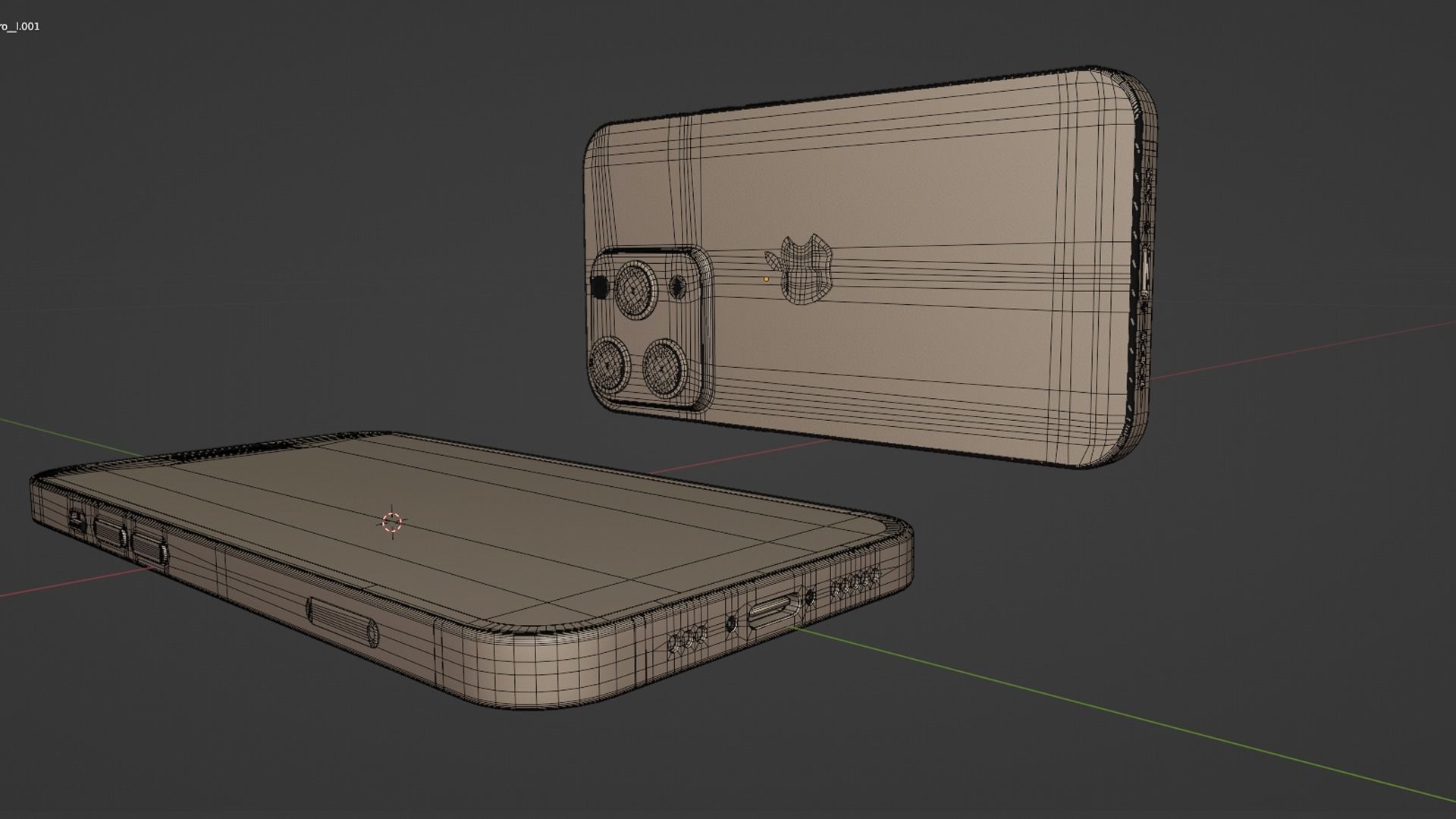 Apple iphone 14 All versions and all colors Low-poly 3D model_9
