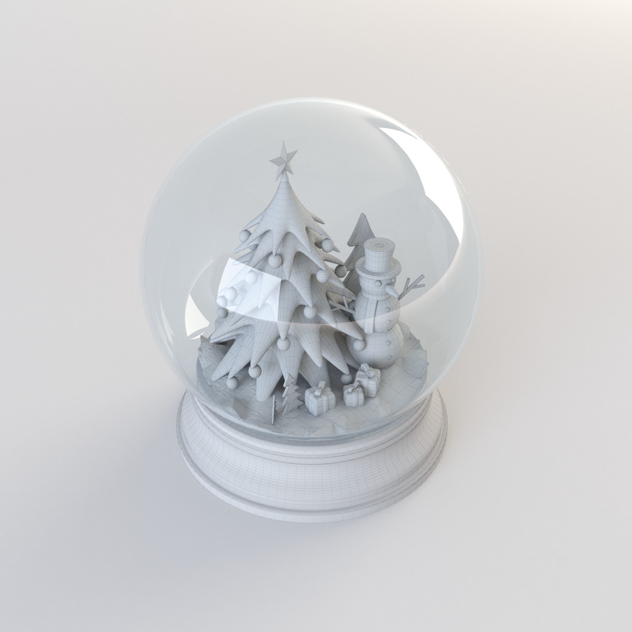Snow globe 3D model_5