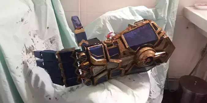 League of Legends Vi Atlas gauntlet prop or cosplay Free 3D print model