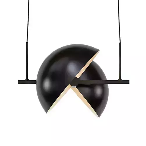 TRAPEZE pendant lamp - gold 3D model