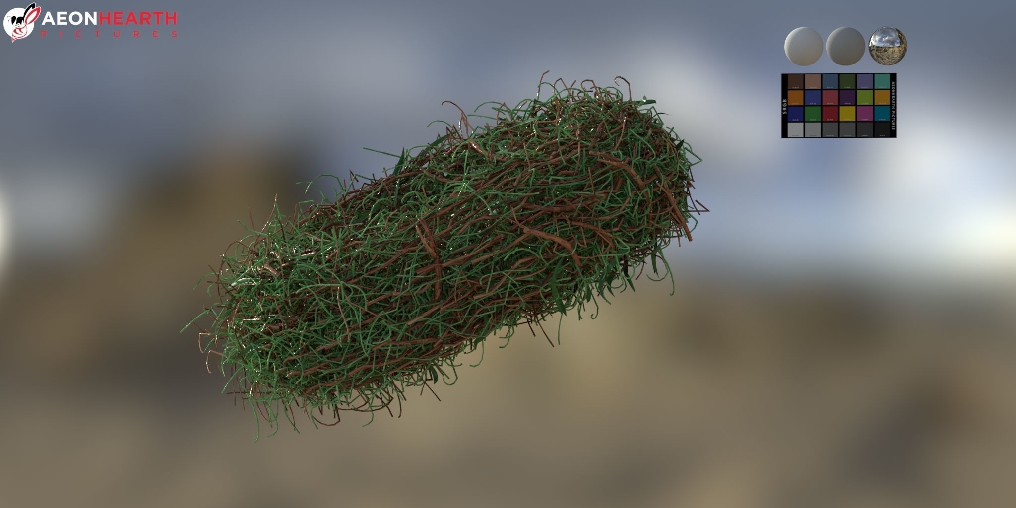 Bird Nest 3D model_3