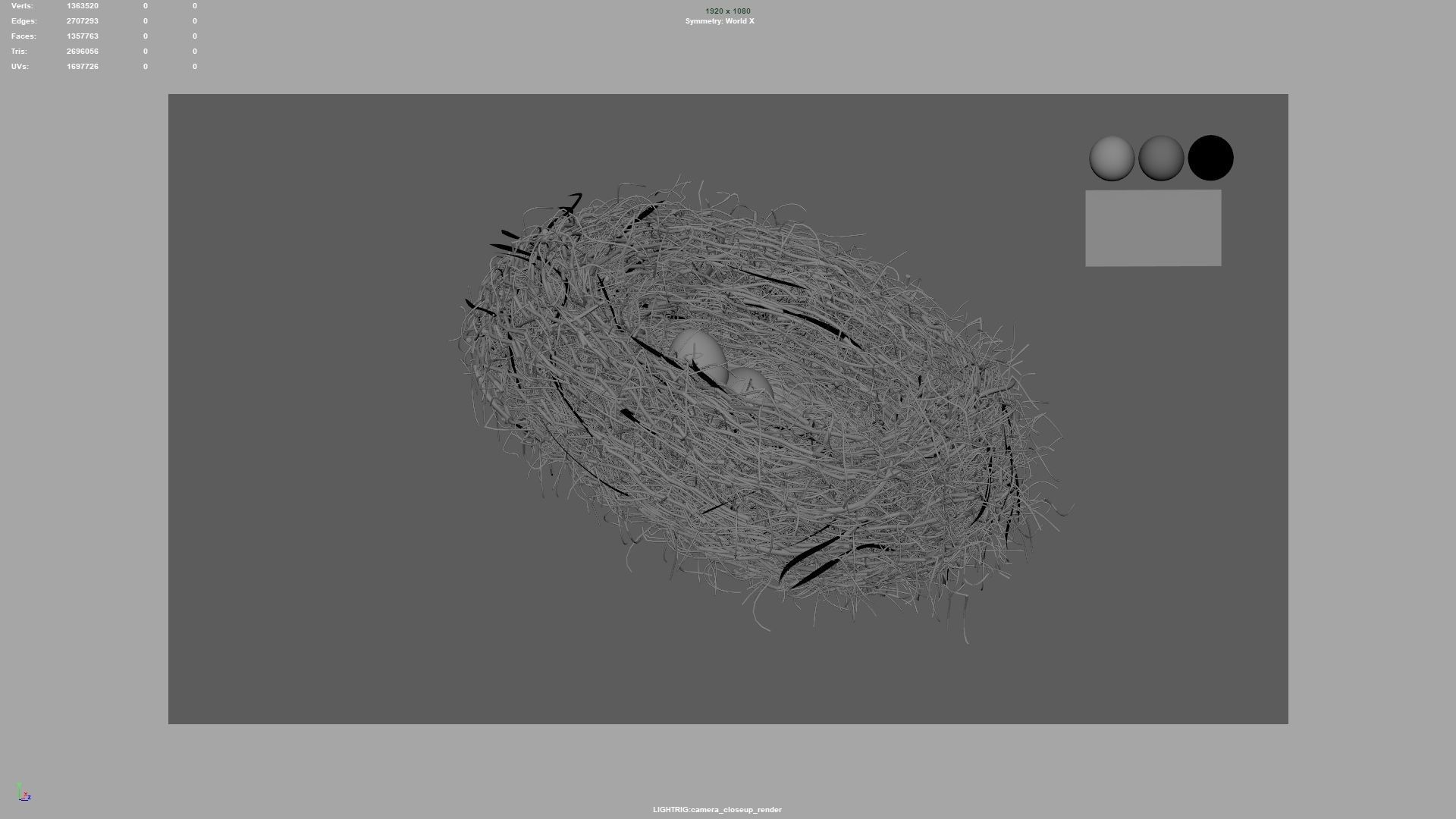 Bird Nest 3D model_10