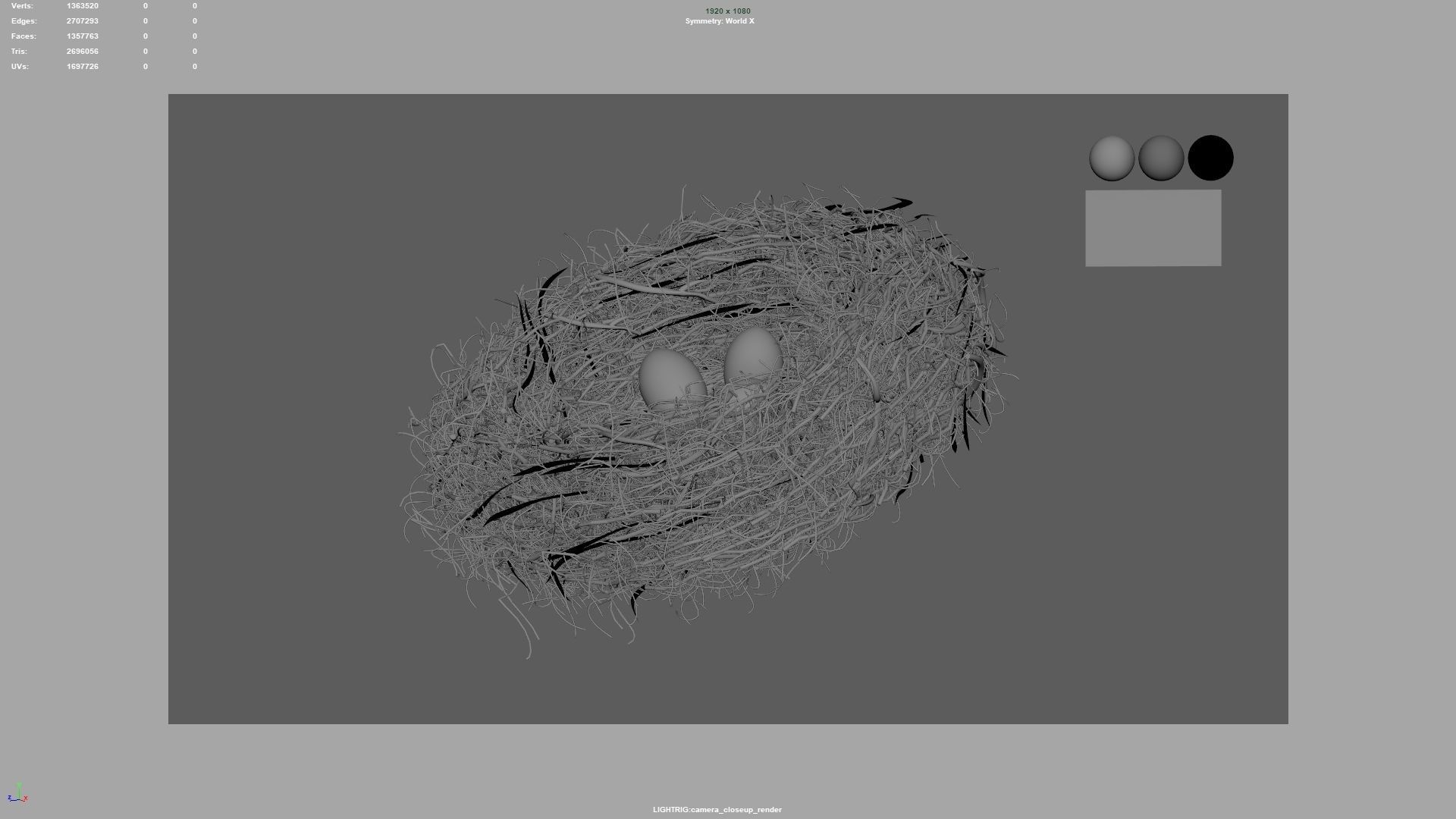 Bird Nest 3D model_12