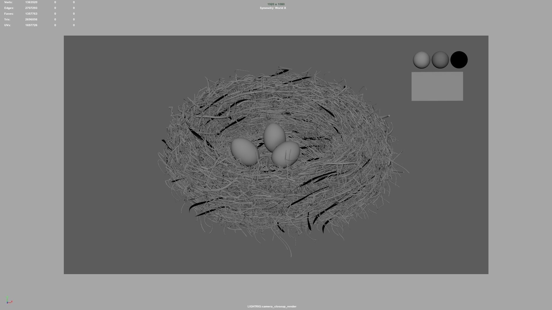 Bird Nest 3D model_11
