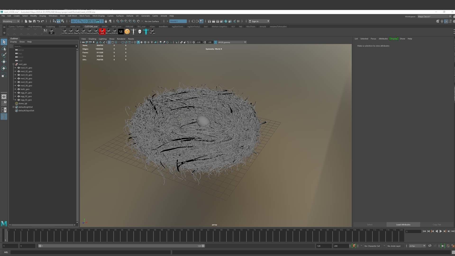 Bird Nest 3D model_5