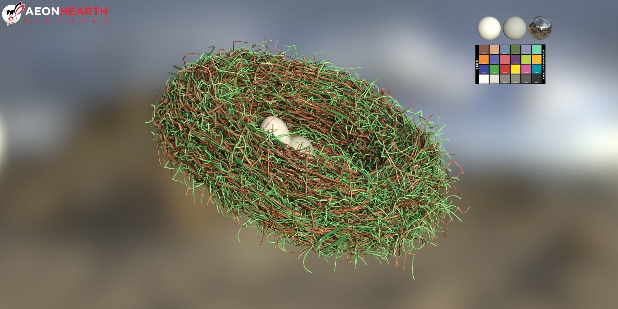 Bird Nest 3D model_2