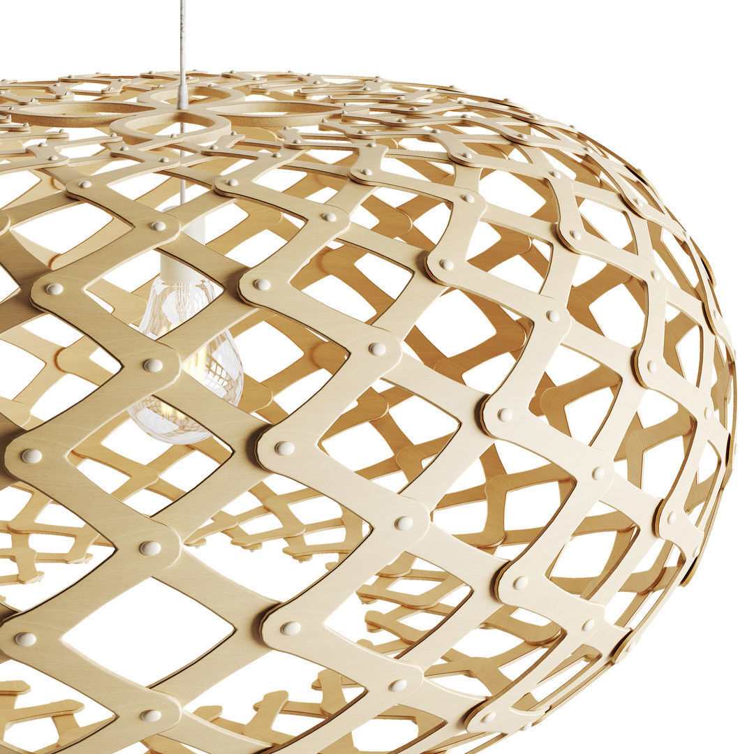 David Trubridge Kina Pendant Light 3D model_1