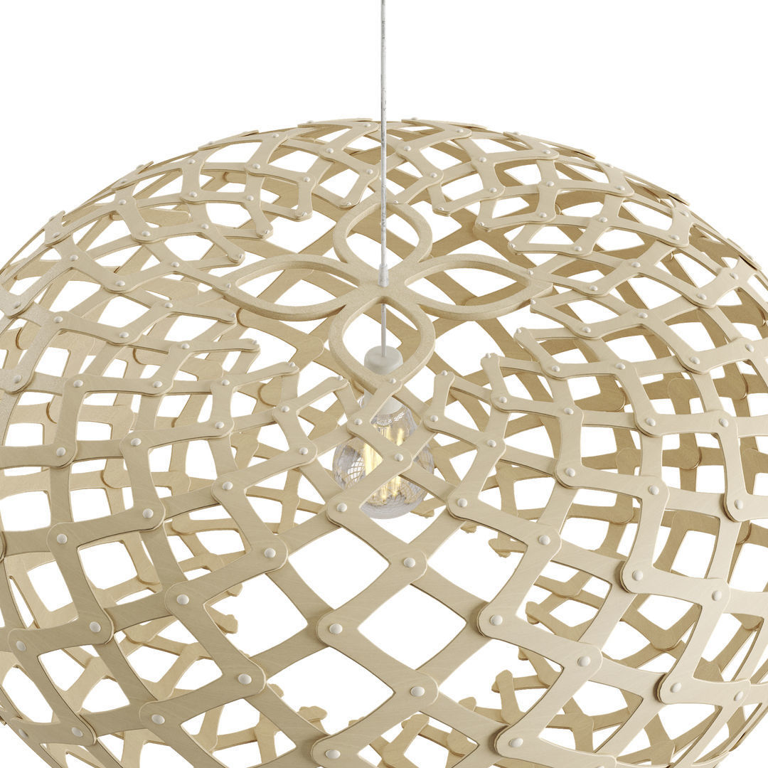 David Trubridge Kina Pendant Light 3D model_2